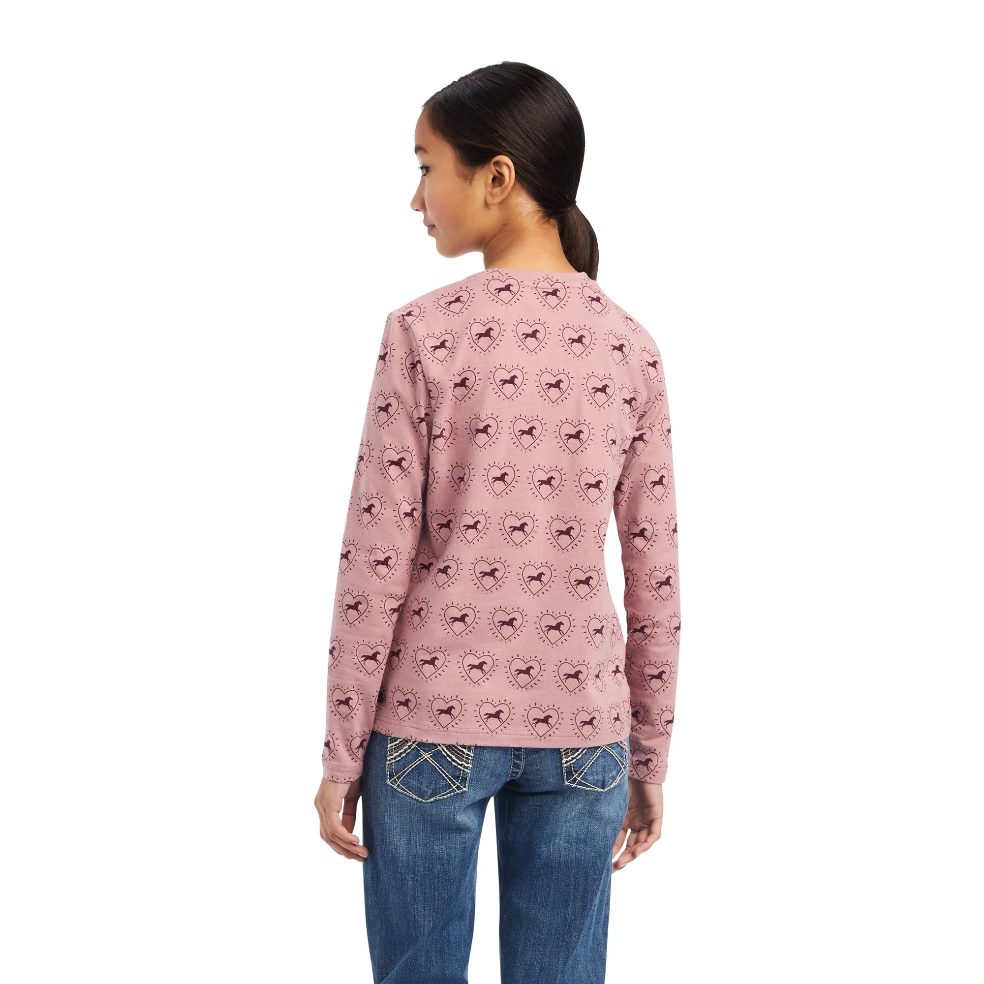 10041253 Ariat Youth So Love LS Tee