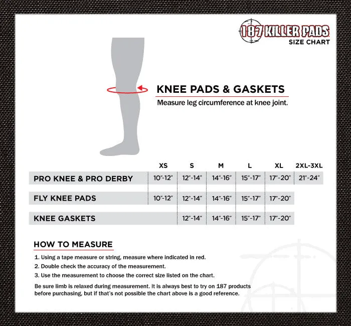 187 Killer Fly Knee Pads - Slide on -
