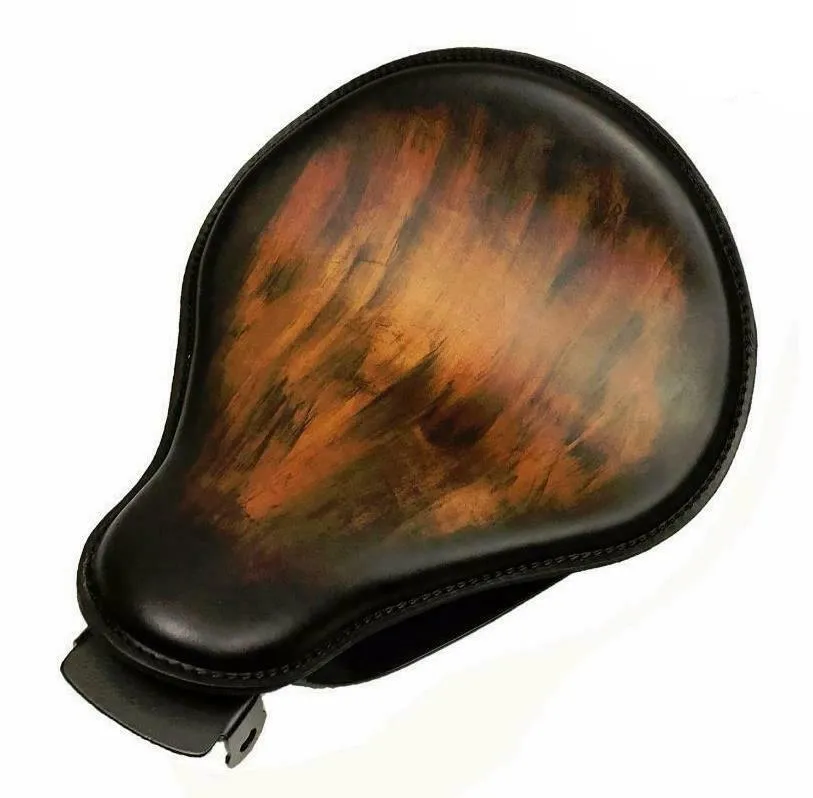 2004-2006 Sportster Harley  Spring Seat Kit Smooth Antique Brown Leather bs