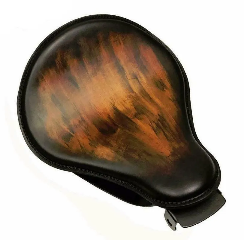 2004-2006 Sportster Harley  Spring Seat Kit Smooth Antique Brown Leather bs