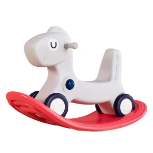 3-in-1 Kids Rocking Horse with Ride On Push Car & Balance Board