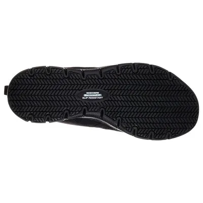77211 Black Skechers shoes Women Memory Foam Work Slip Resistant Comfort Sporty