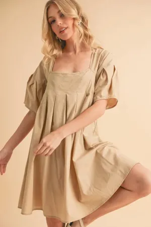 Aemi   Co Square Neck Babydoll Dress with Pockets