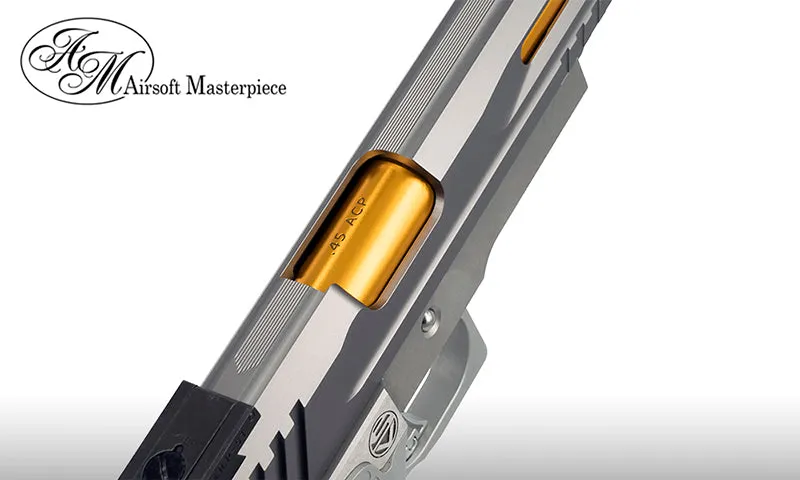 Airsoft Masterpiece .45 Threaded Aluminum Outer Barrel for Hi-CAPA 5.1 (Chrome Ver., Pink)