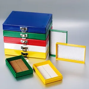 Assorted Color Non-Sterile Abs Material Slide Storage Box