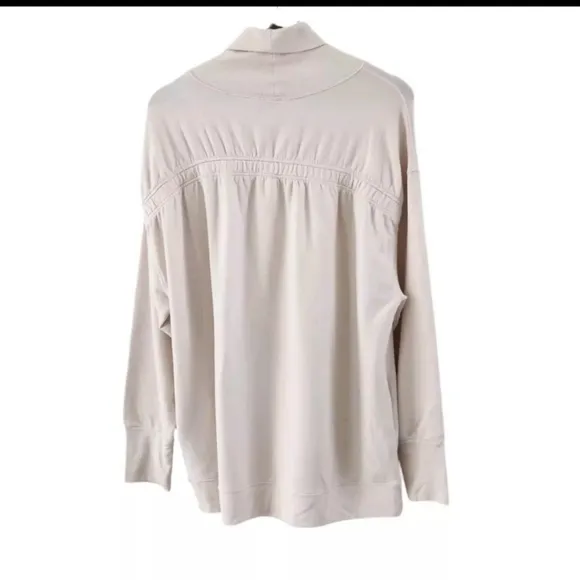 Athleta Balance Cinch Turtleneck Sweatshirt Soft Lined Long Sleeve Size XL