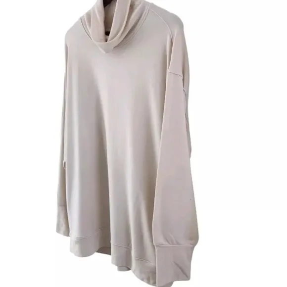 Athleta Balance Cinch Turtleneck Sweatshirt Soft Lined Long Sleeve Size XL