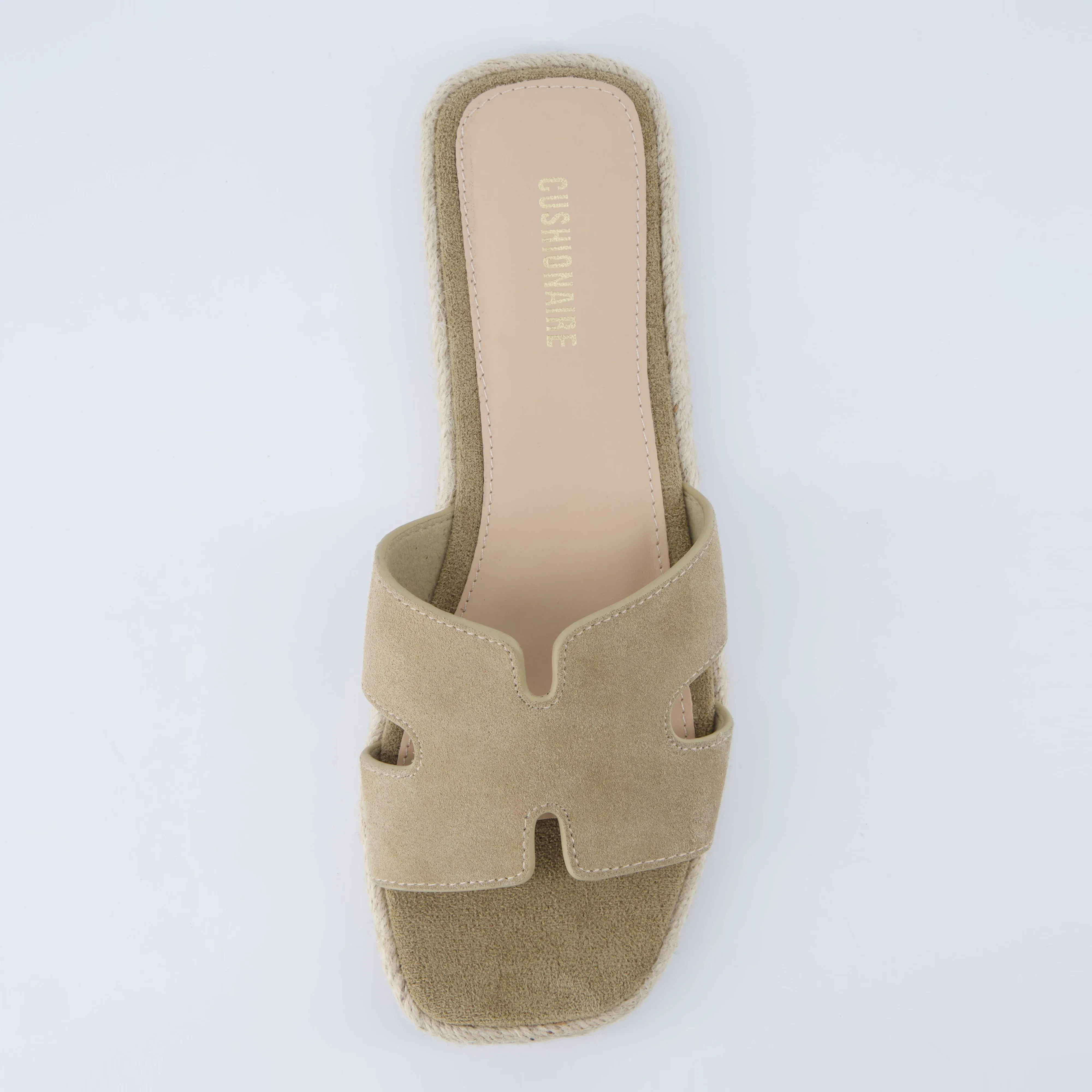 Avocado Espadrille Slide Sandal