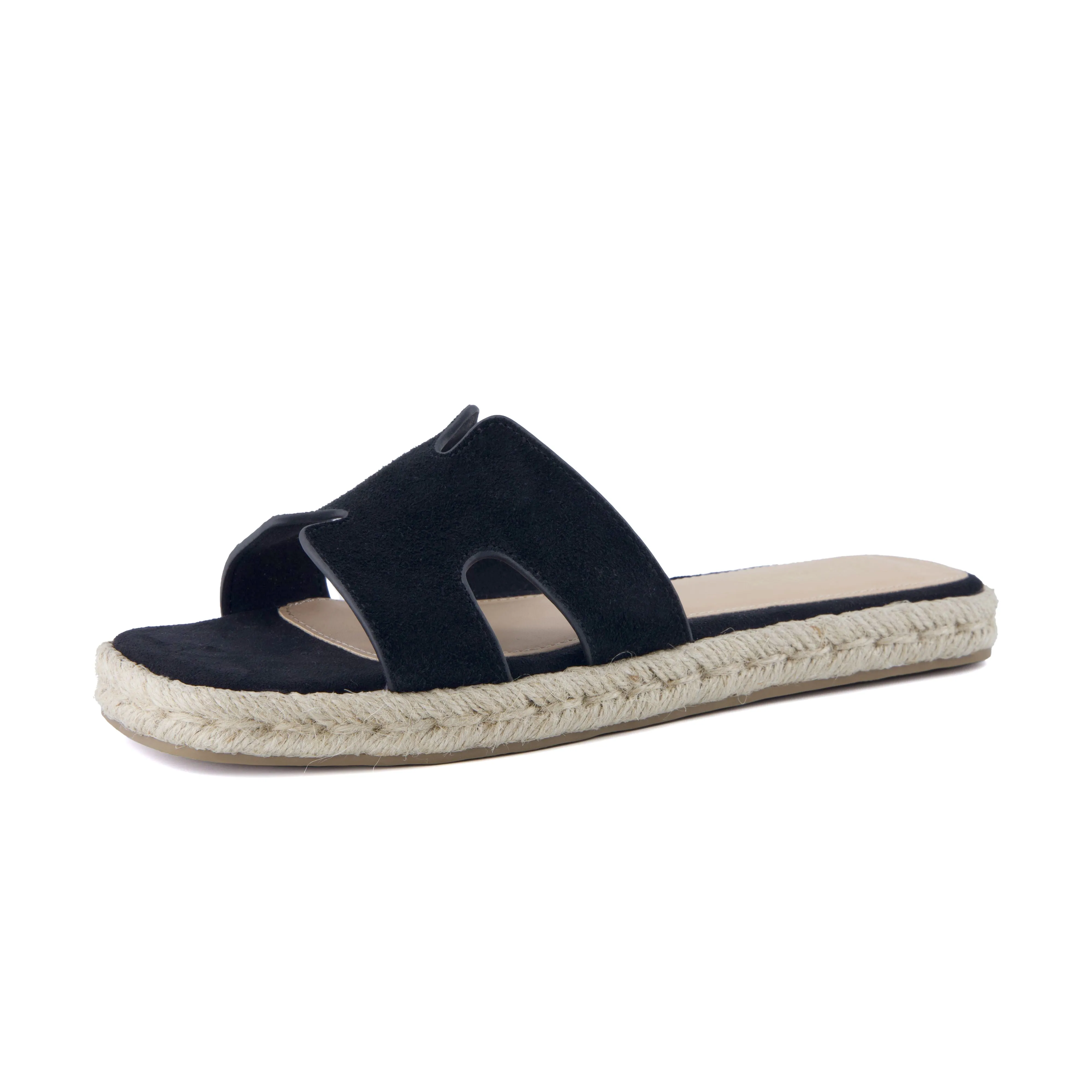 Avocado Espadrille Slide Sandal