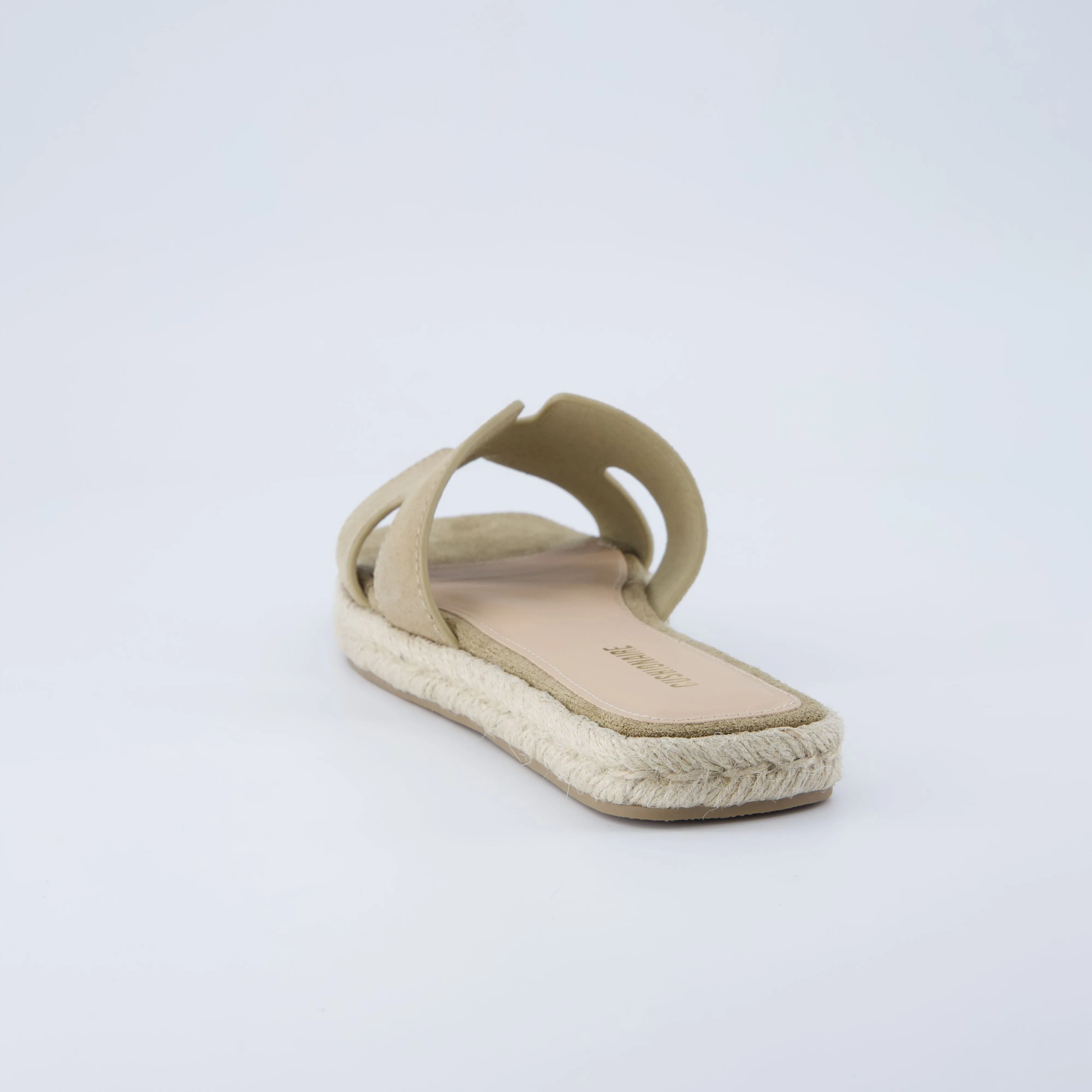 Avocado Espadrille Slide Sandal