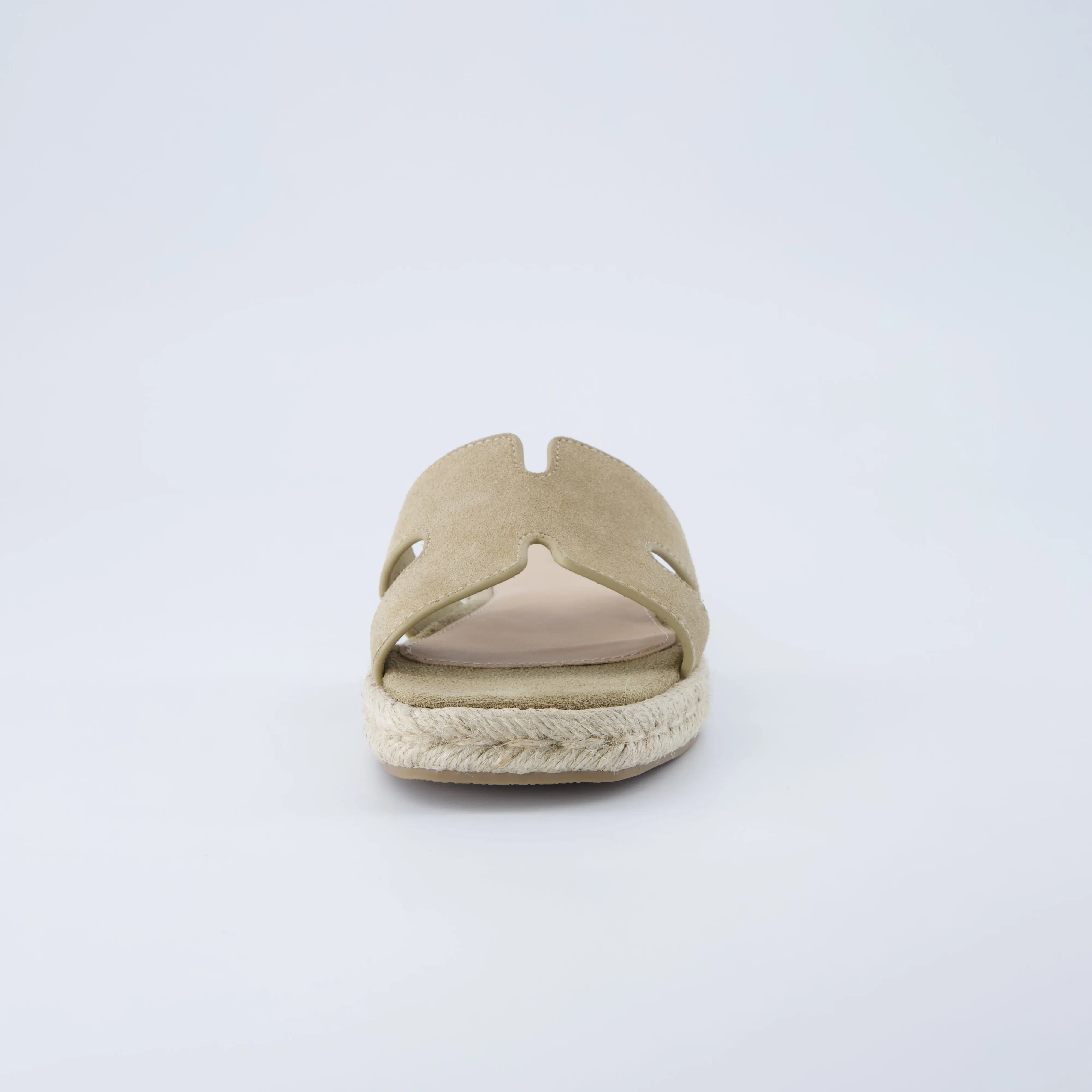 Avocado Espadrille Slide Sandal