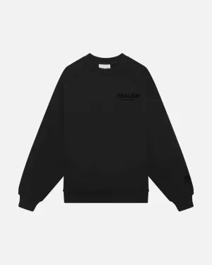 BACK LOGO CREWNECK OBSIDIAN