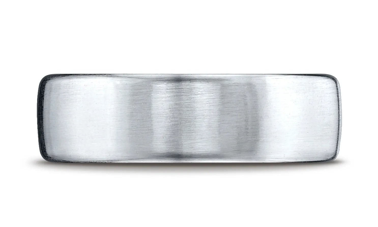 Benchmark Palladium 7.5mm Comfort-Fit Satin Finish Design Wedding Band Ring (Sizes 4 - 14 )
