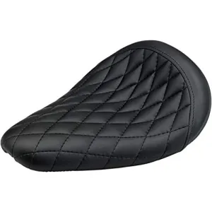 Biltwell TS-VIN-00-BD Thinline Seat (With Hand-Stitched Diamond Pattern, for Custom Applications)
