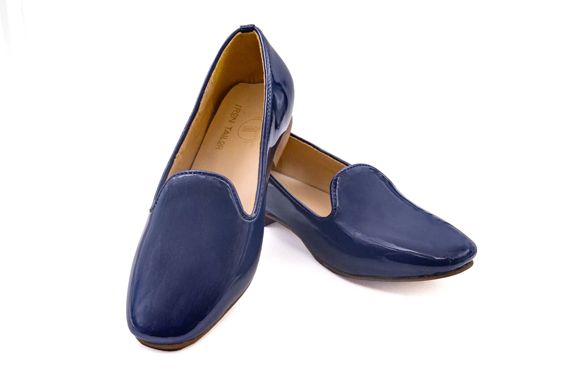 Blue Leather Loafer
