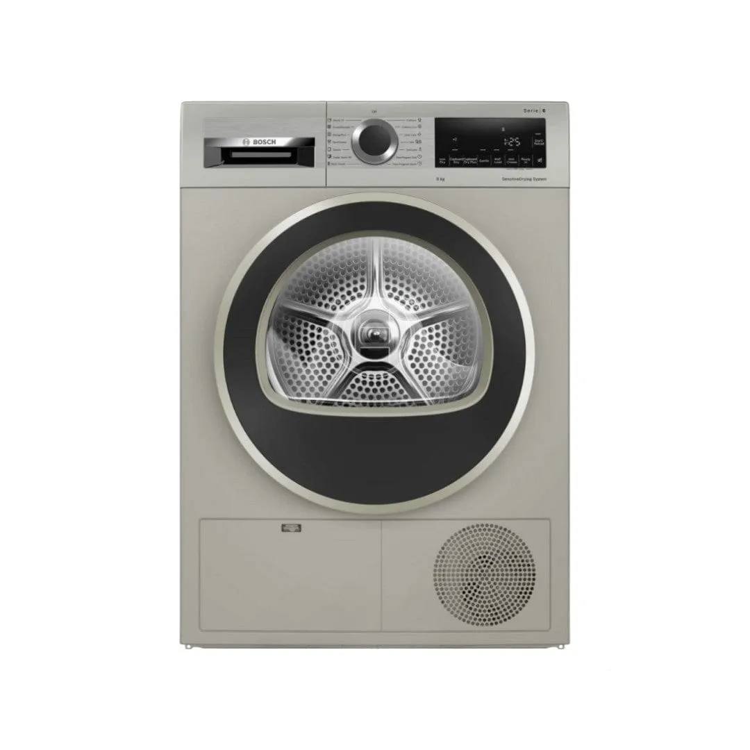 Bosch 8 kg Silver inox Condenser Tumble Dryer WPG1410XZA