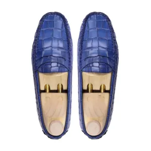 BOTAN BLUE CROC LOAFERS