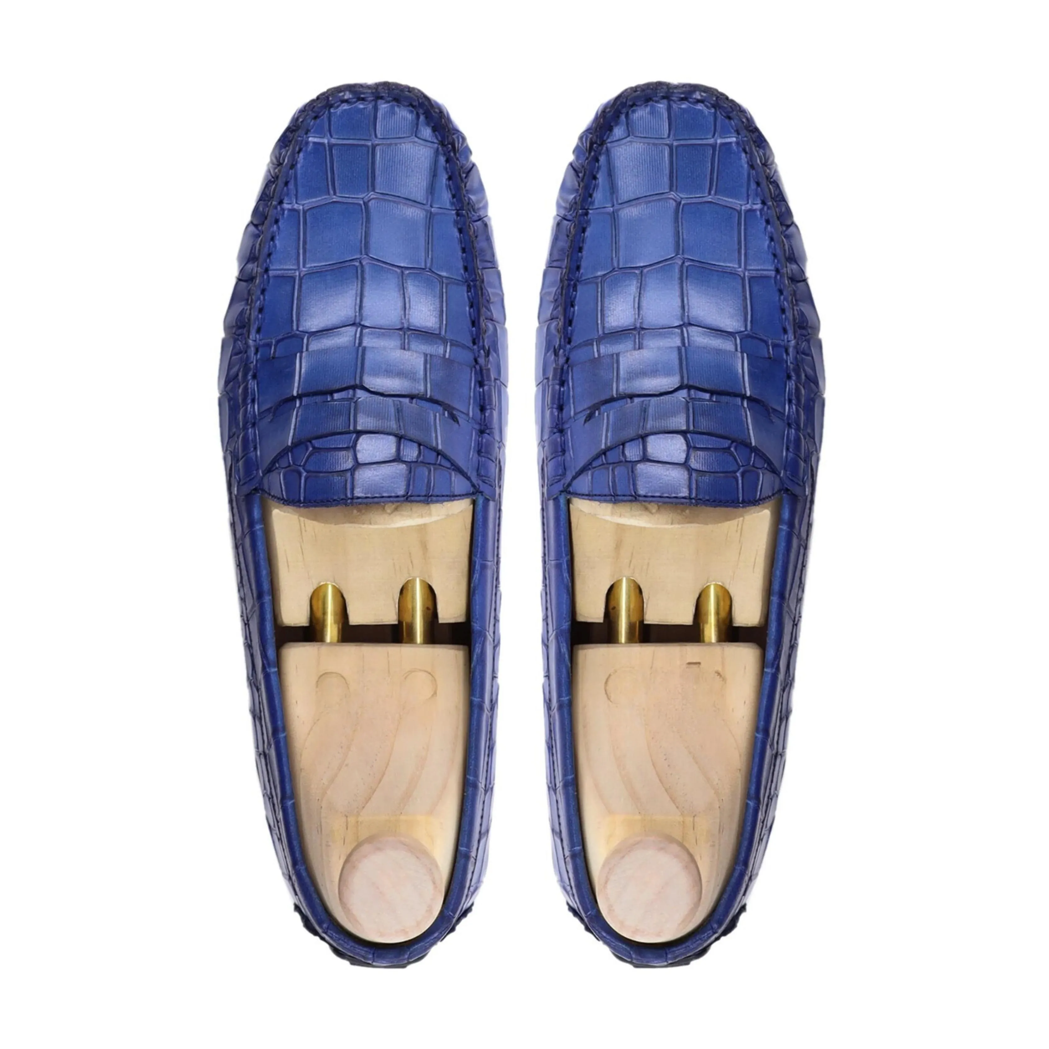 BOTAN BLUE CROC LOAFERS
