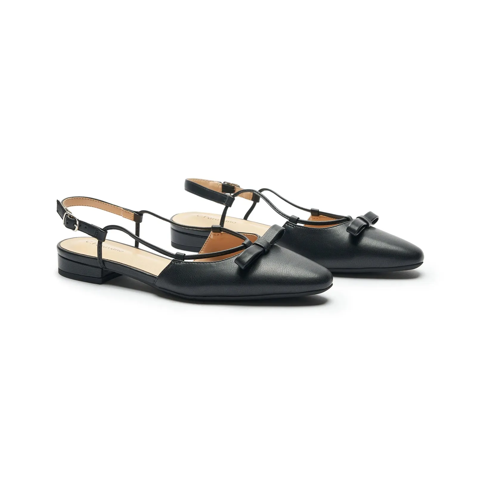 Bow Slingback Flats (Lena E)