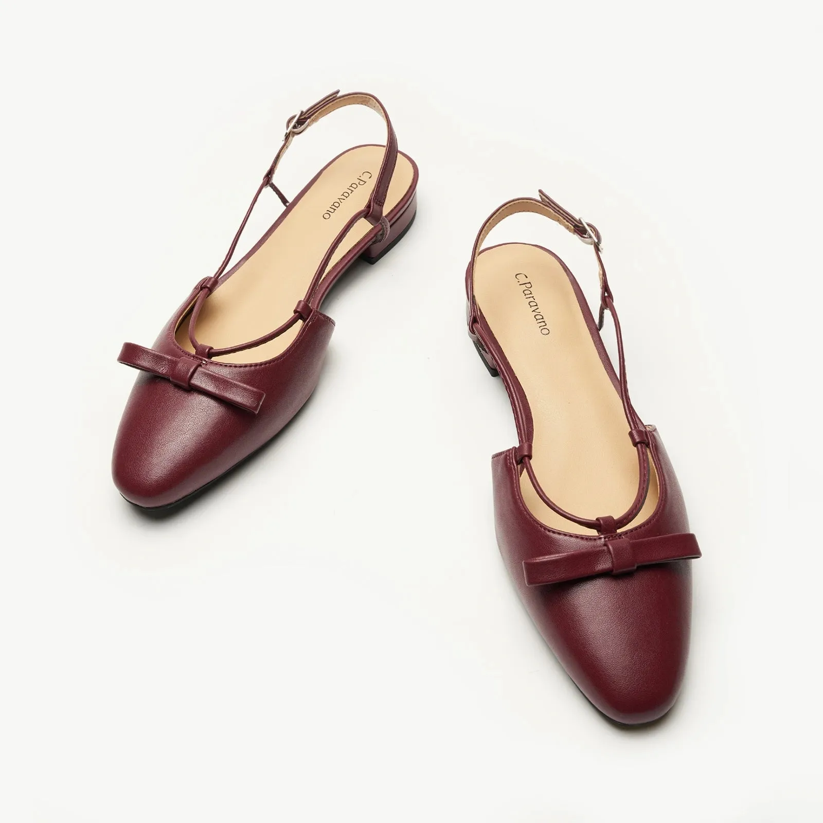 Bow Slingback Flats (Lena E)