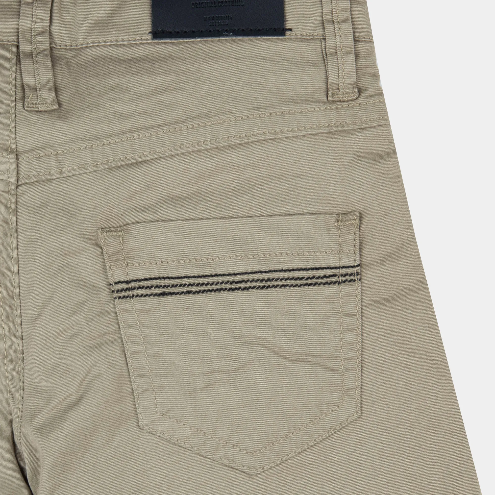 Boys Light Brown Short Chino