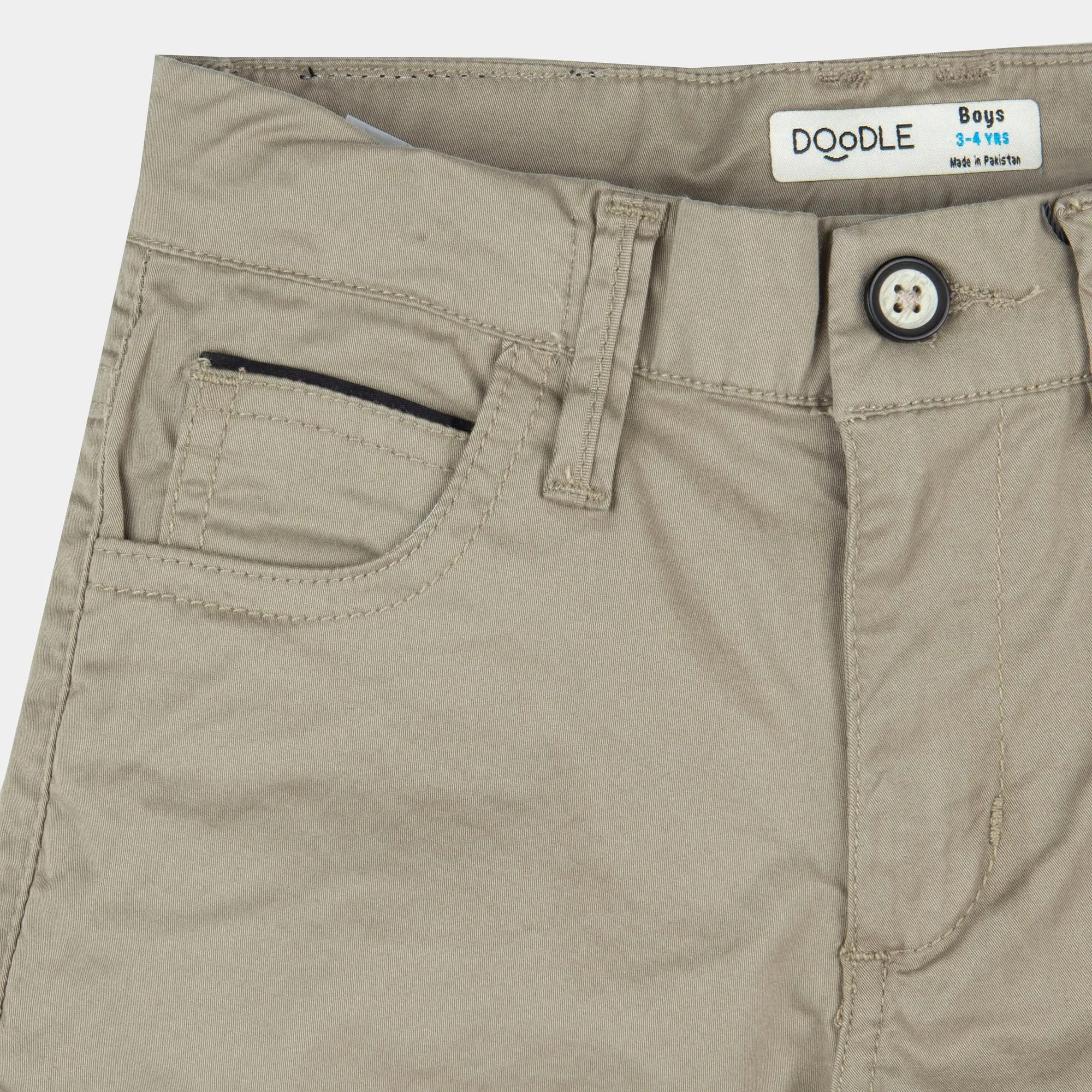 Boys Light Brown Short Chino