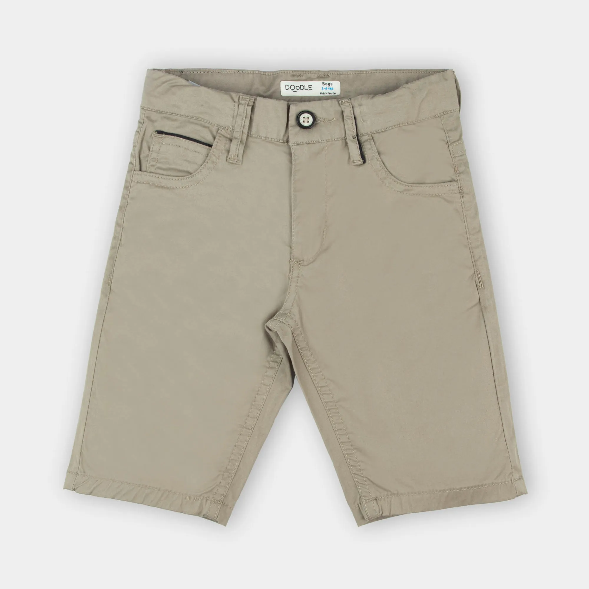Boys Light Brown Short Chino