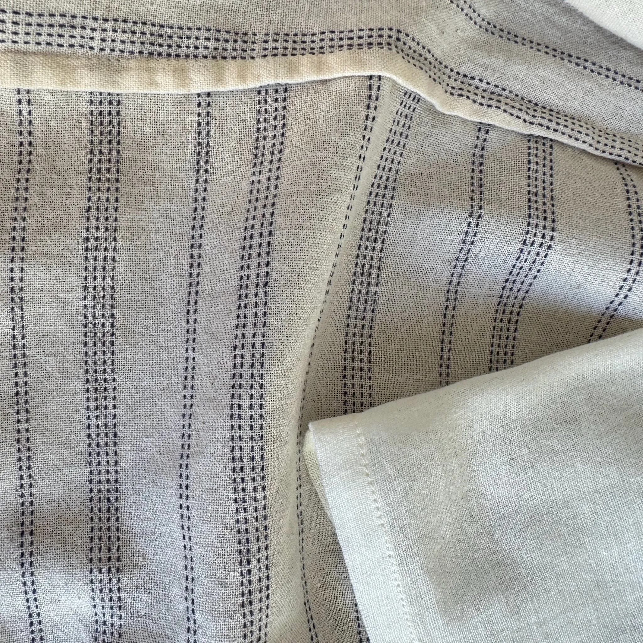 Bridget Dress in Cream Indigo