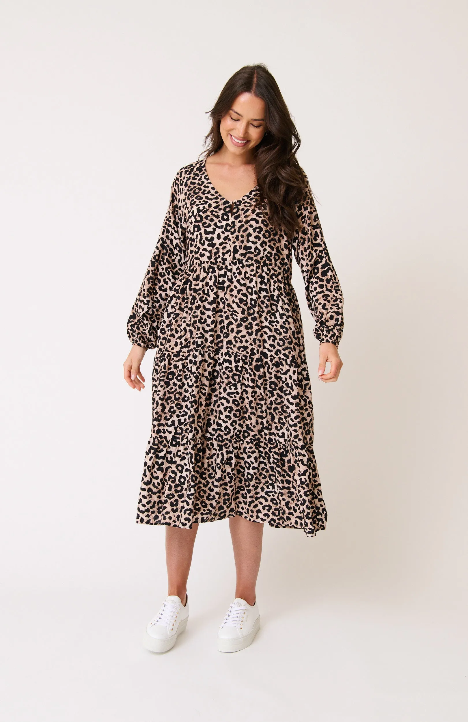 Cali Dress Leopard by Cartel & Willow