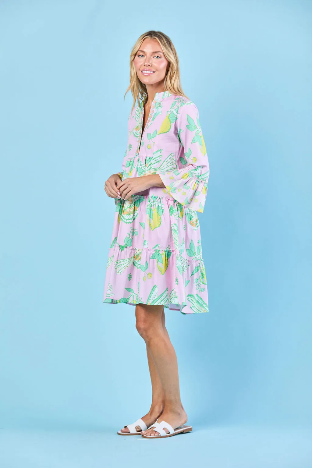 Caty Dress in Blushing Songbird by Sheridan French