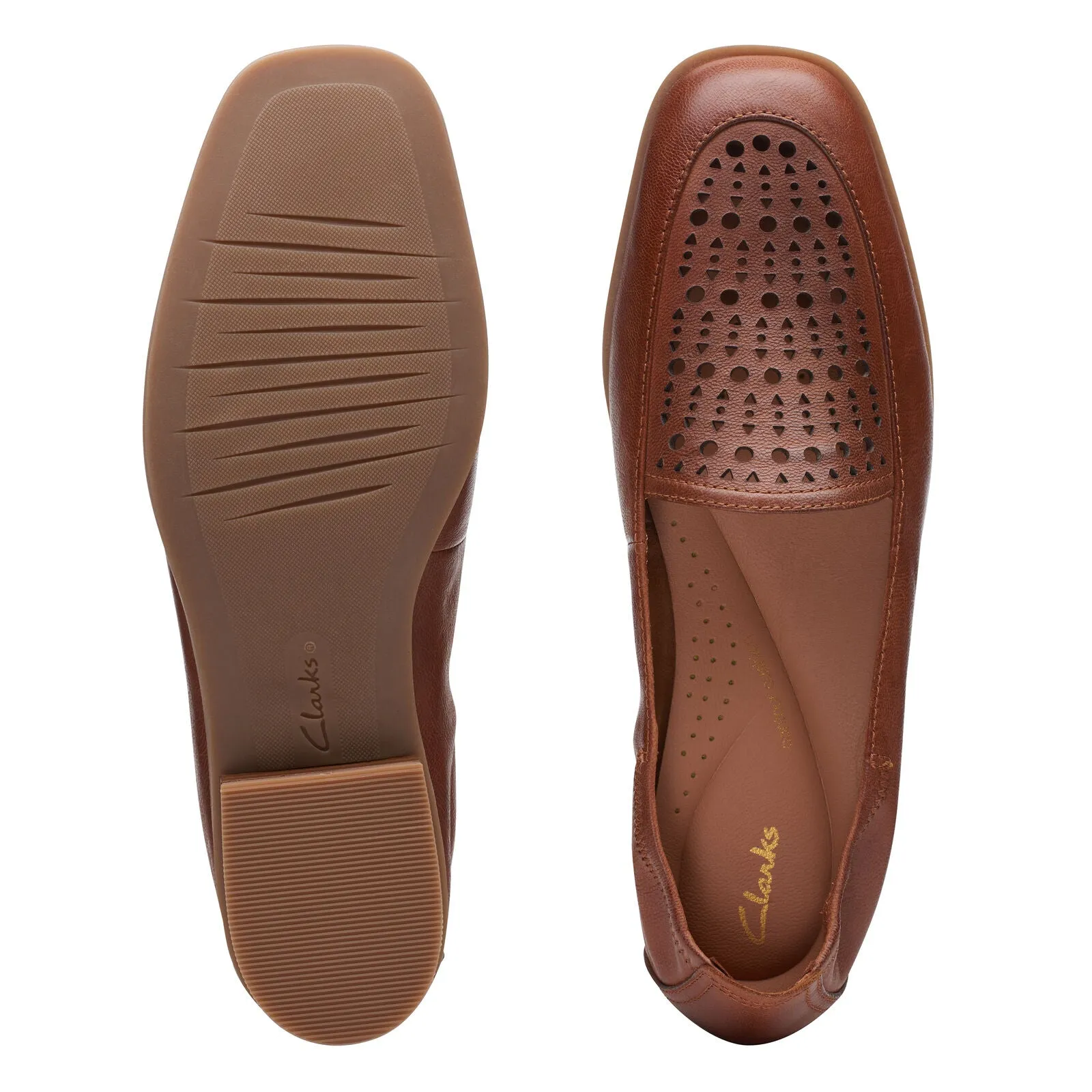 Clarks Women Sarafyna Sky Tan | Black  | Praline Leather