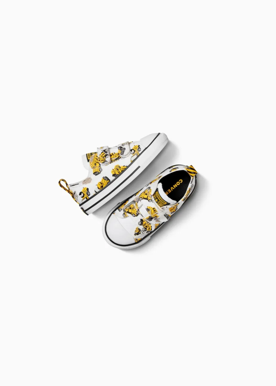 CONVERSE ALL STAR Infant CT Cons-Truction 2v Low Sneaker - White/Black/Yellow
