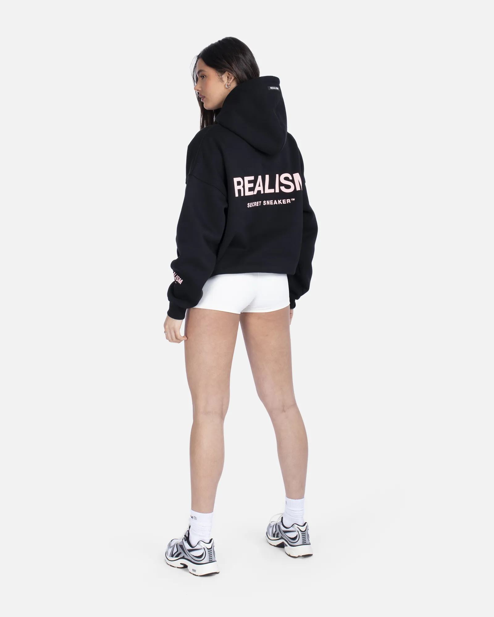 COURT BOXY HOODIE MIDNIGHT PEACH
