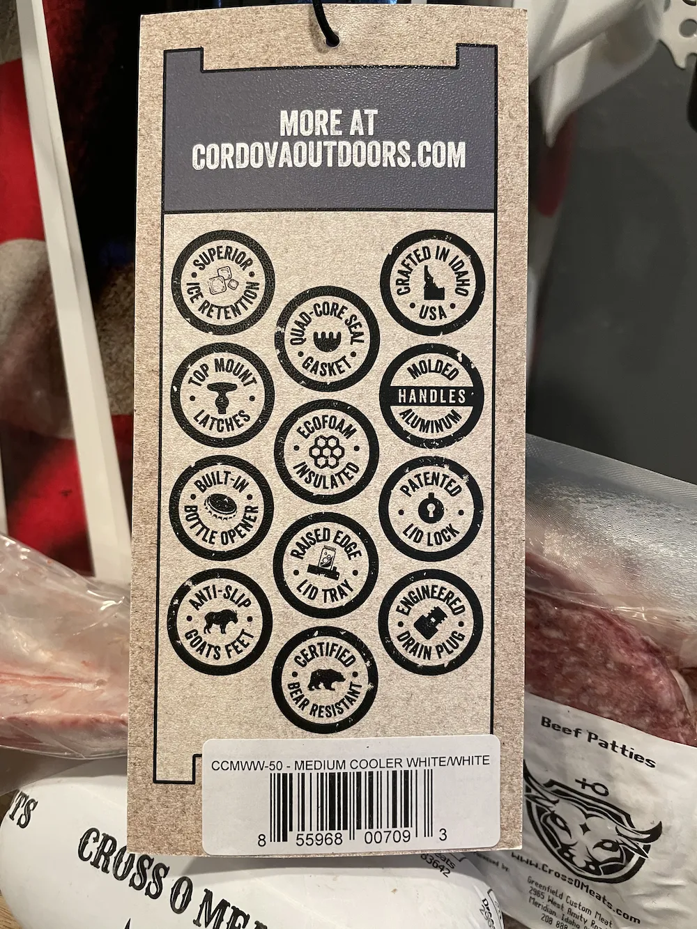 Custom Cross O Meat's Cordova Adventurer Cooler