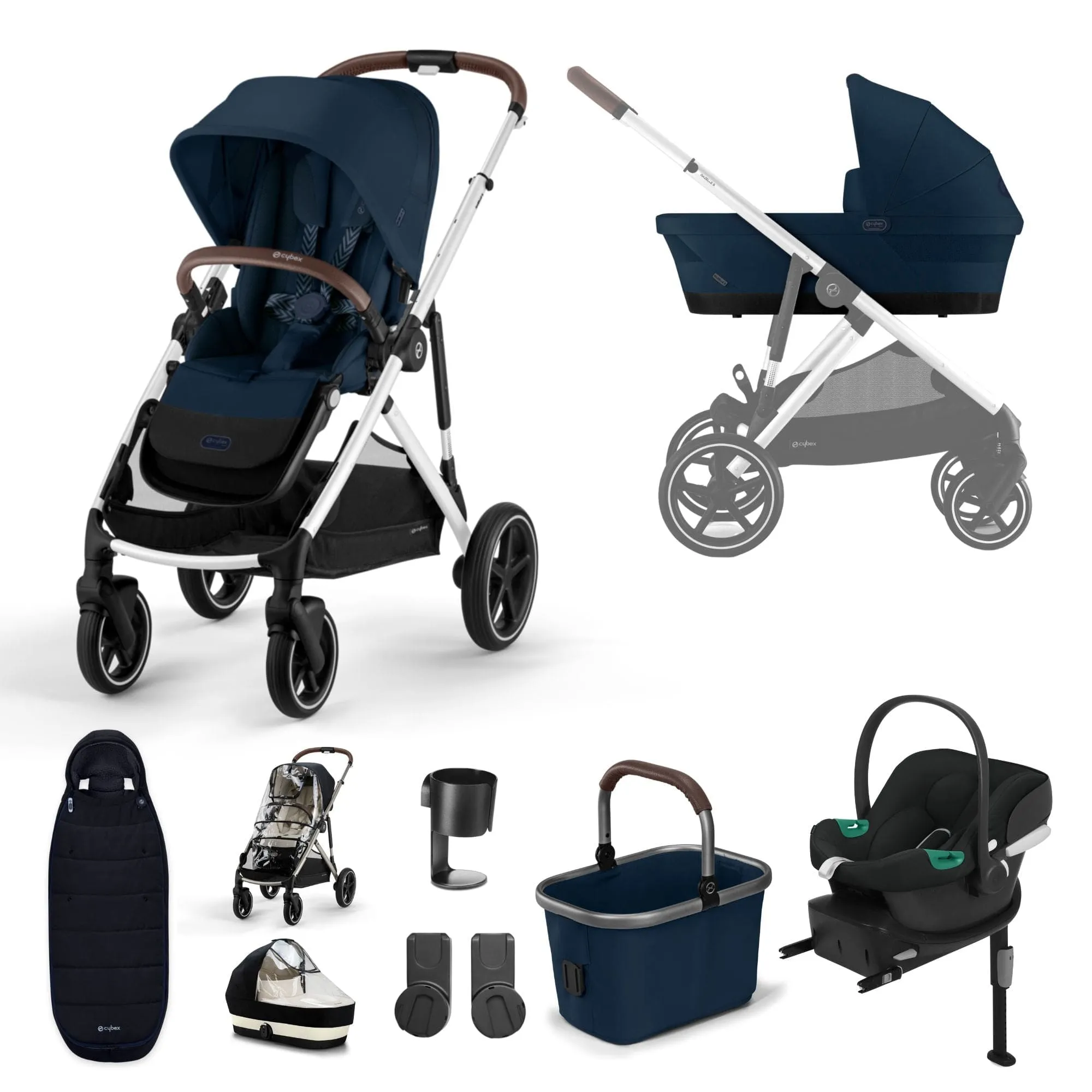 Cybex Gazelle S 2023 11 Piece Aton B2 i-Size Bundle (With Footmuff)