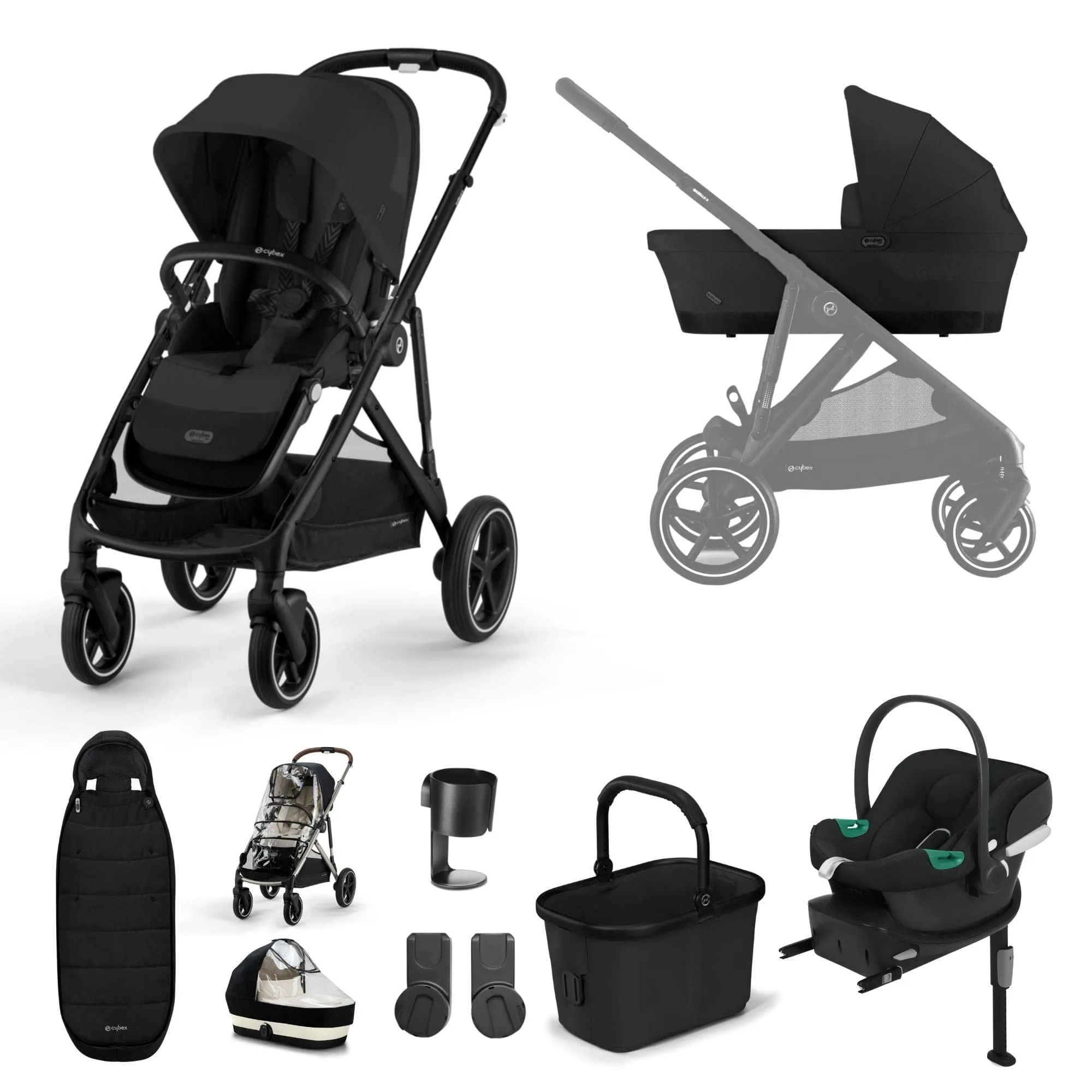 Cybex Gazelle S 2023 11 Piece Aton B2 i-Size Bundle (With Footmuff)