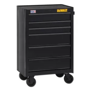 DeWalt® 700 Series Rolling Tool Cabinet, 26 in Wide, 6-Drawer, Black, DWST22760