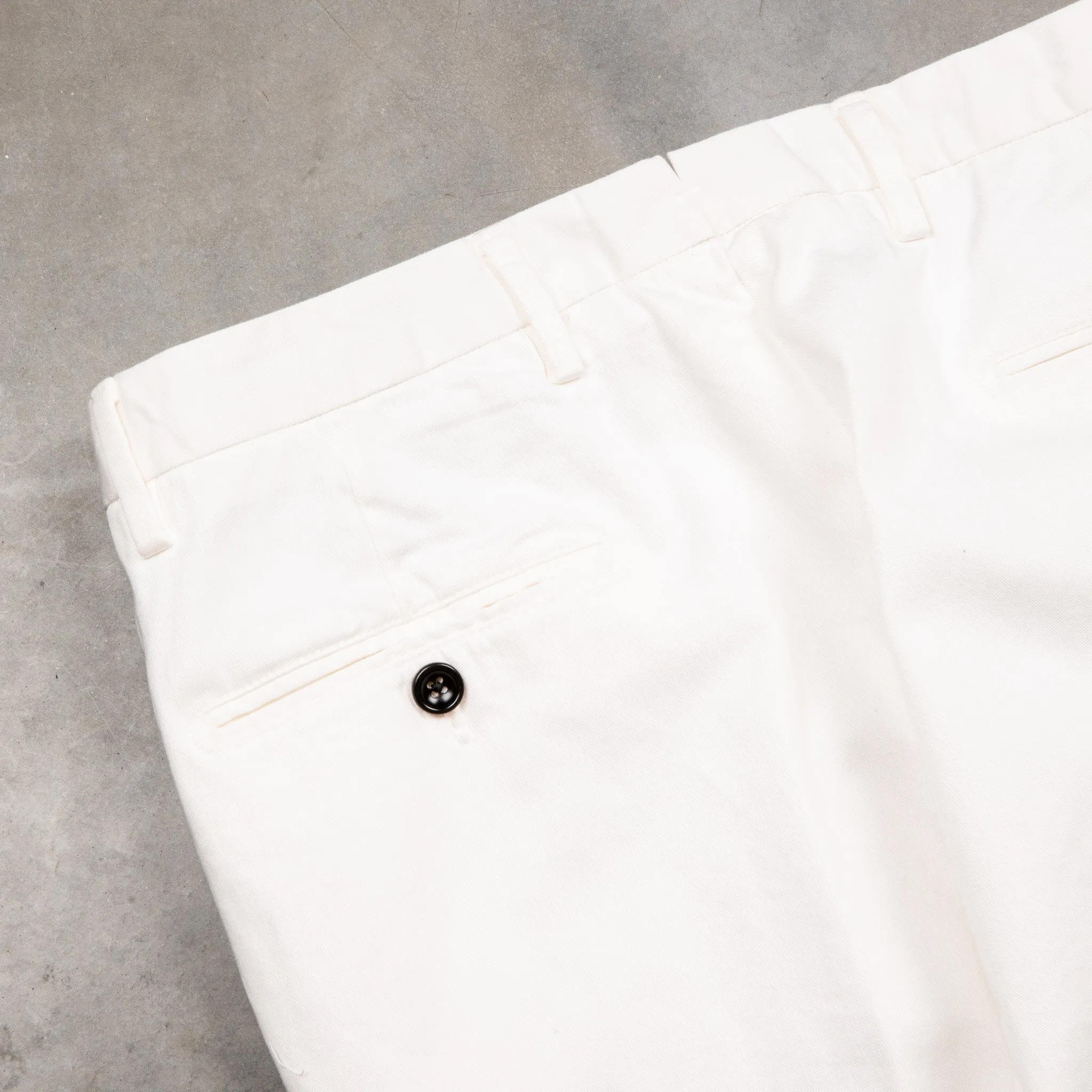 Drumohr Pantaloni Doppia Pence Cottone Latte