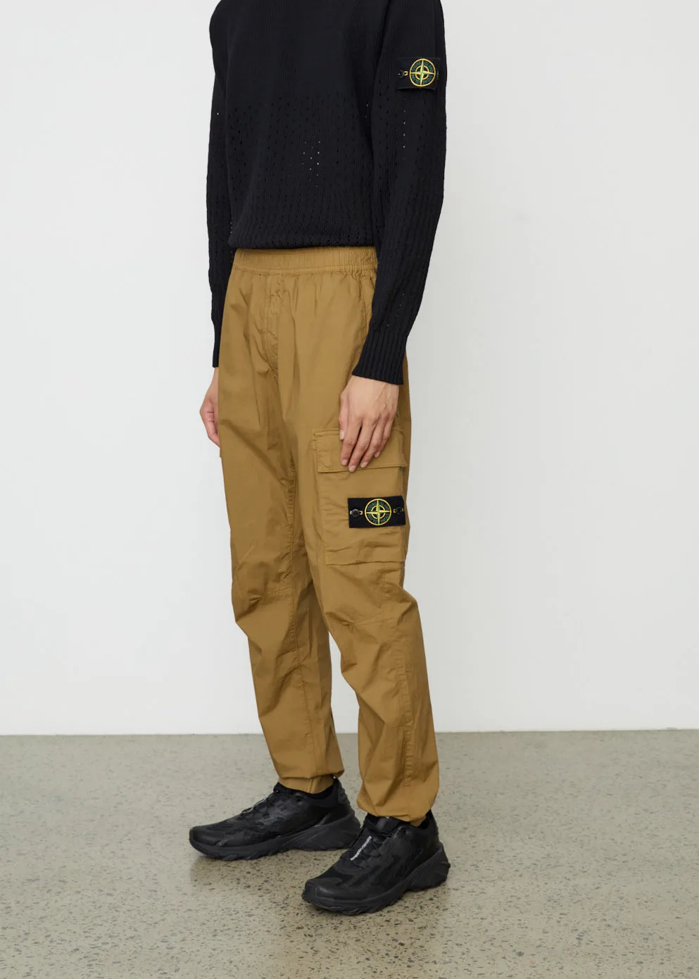 Elastic Waist Cargo Pants