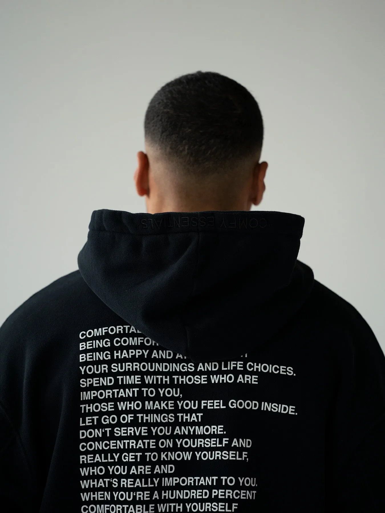 ESSENTIALS - Hoodie  •  Black