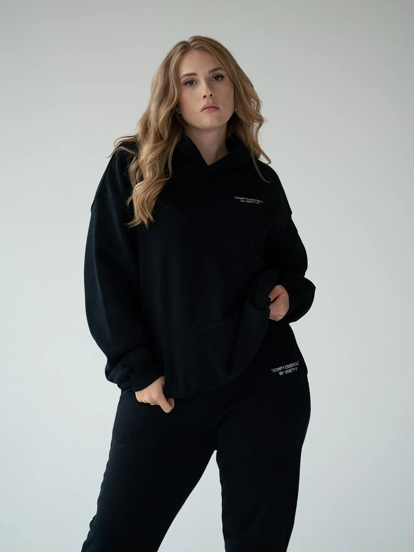 ESSENTIALS - Hoodie  •  Black