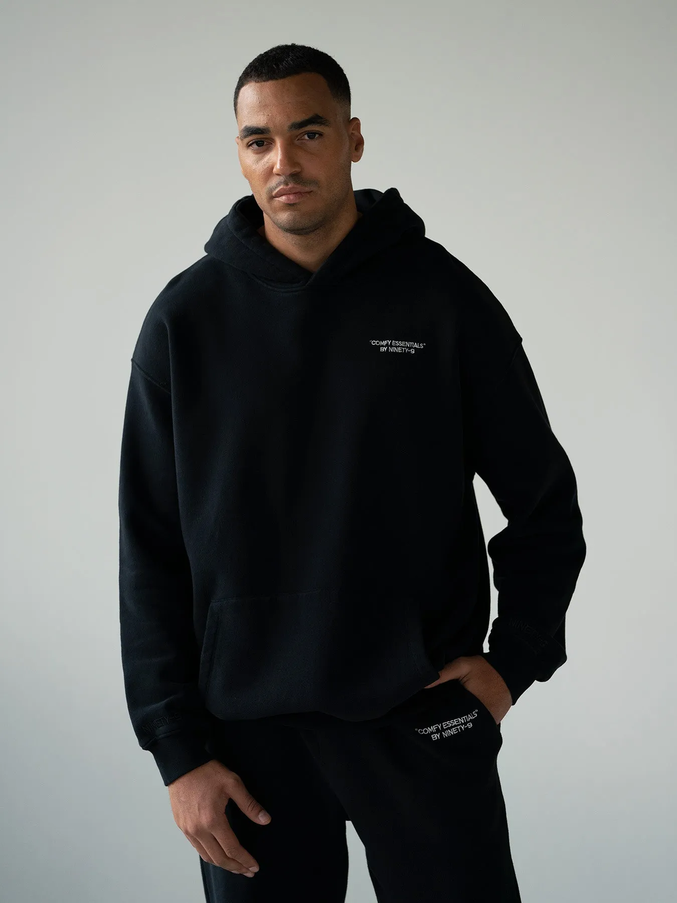 ESSENTIALS - Hoodie  •  Black