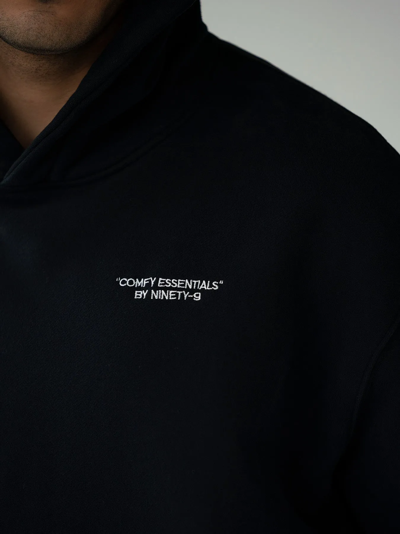 ESSENTIALS - Hoodie  •  Black