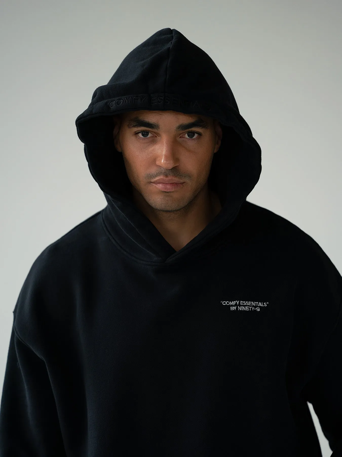 ESSENTIALS - Hoodie  •  Black