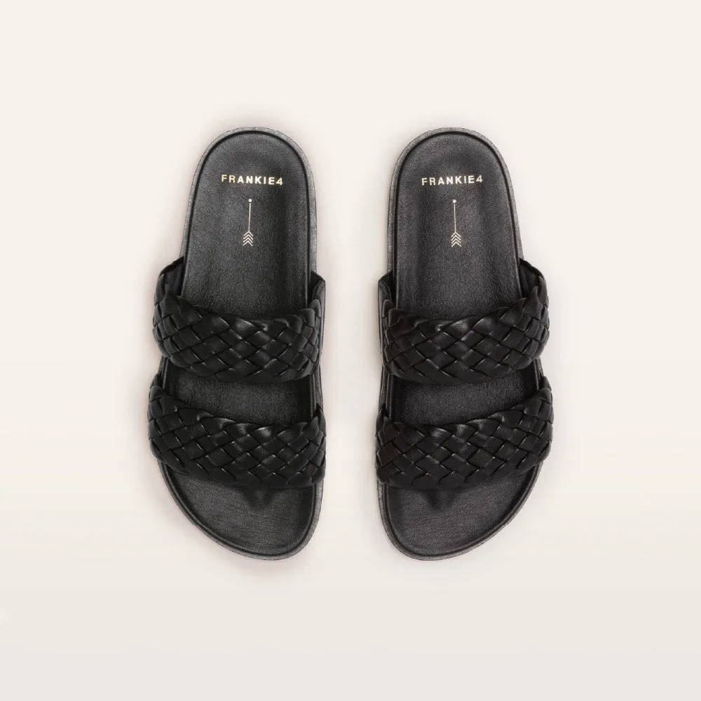 Frankie4 Malone Slide - Black Weave