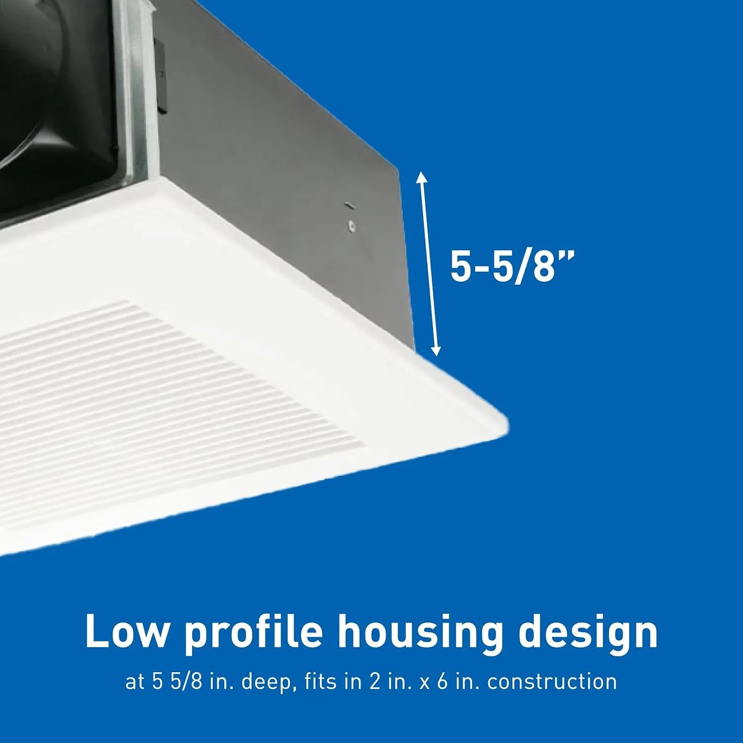 FV-0511VF1 Whisperfit DC Fan 50-80-110 CFM Retrofit Bathroom Exhaust Fan - Quiet Energy Star-Certified Energy-Saving Bathroom Ceiling Fan