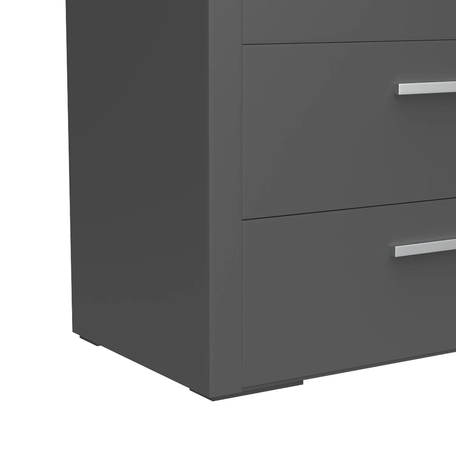 Gabriella 5 drawer chest storage for nursery bedroom, dark grey