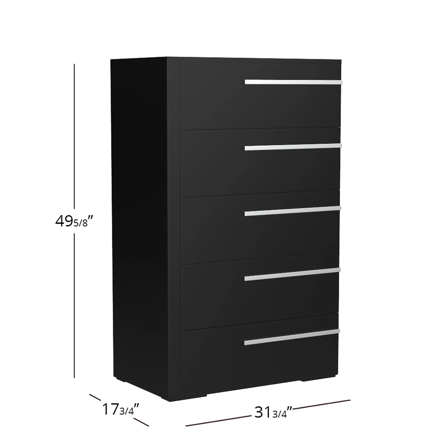 Gabriella 5 drawer chest storage for nursery bedroom, java