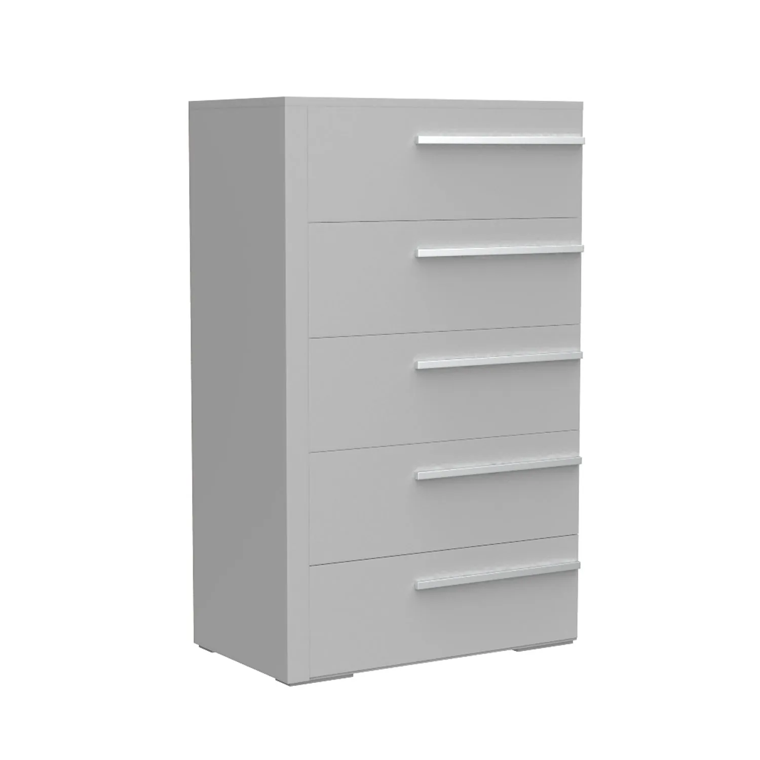 Gabriella 5 drawer chest storage for nursery bedroom, light grey