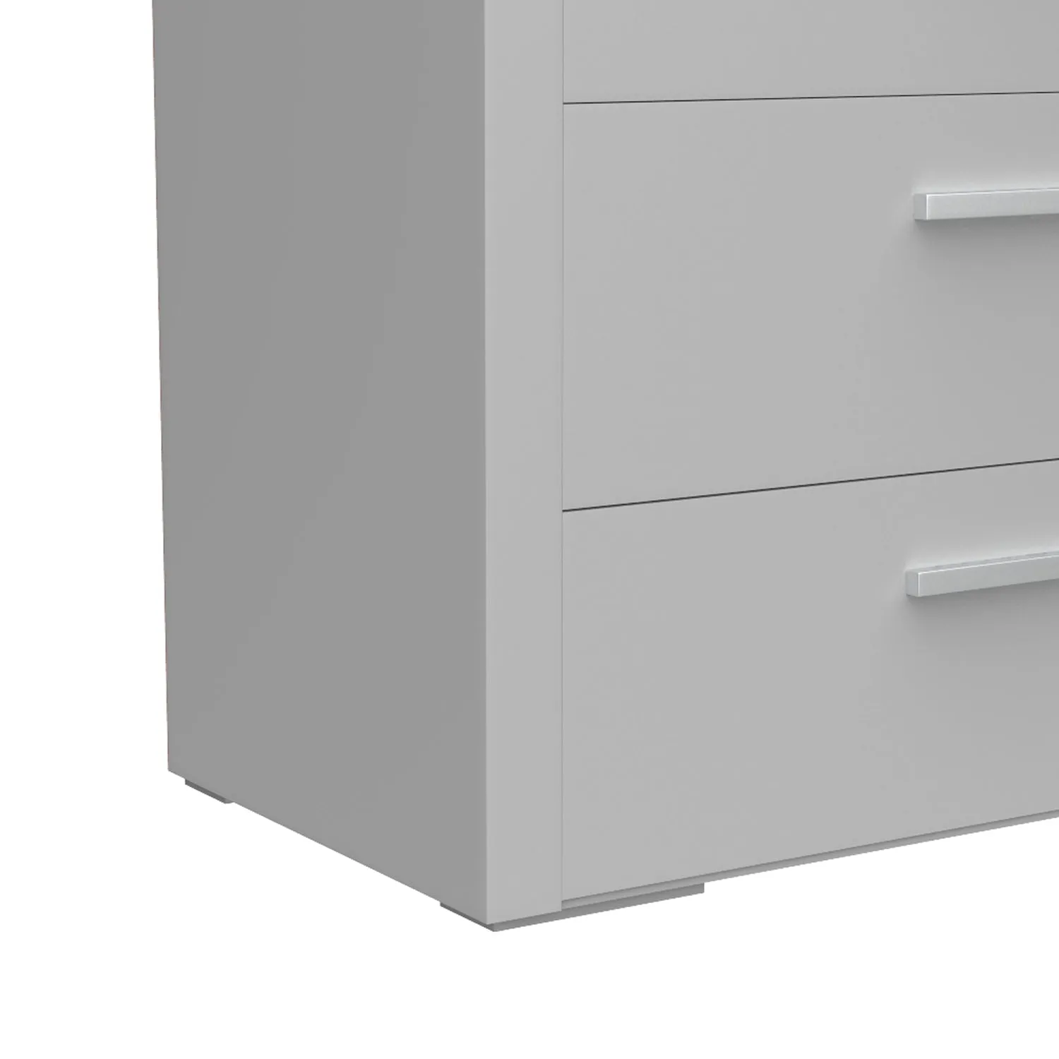 Gabriella 5 drawer chest storage for nursery bedroom, light grey